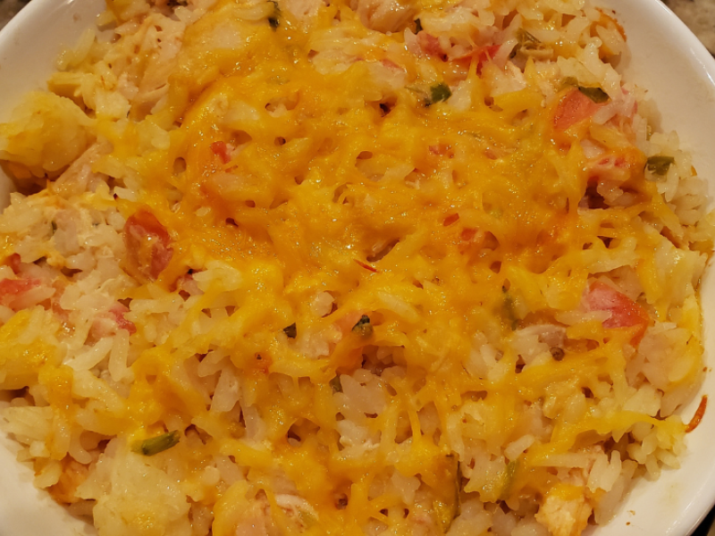 Chicken Ranchero Rice Casserole