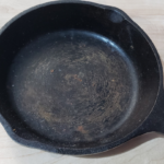 rusting cast iron pan