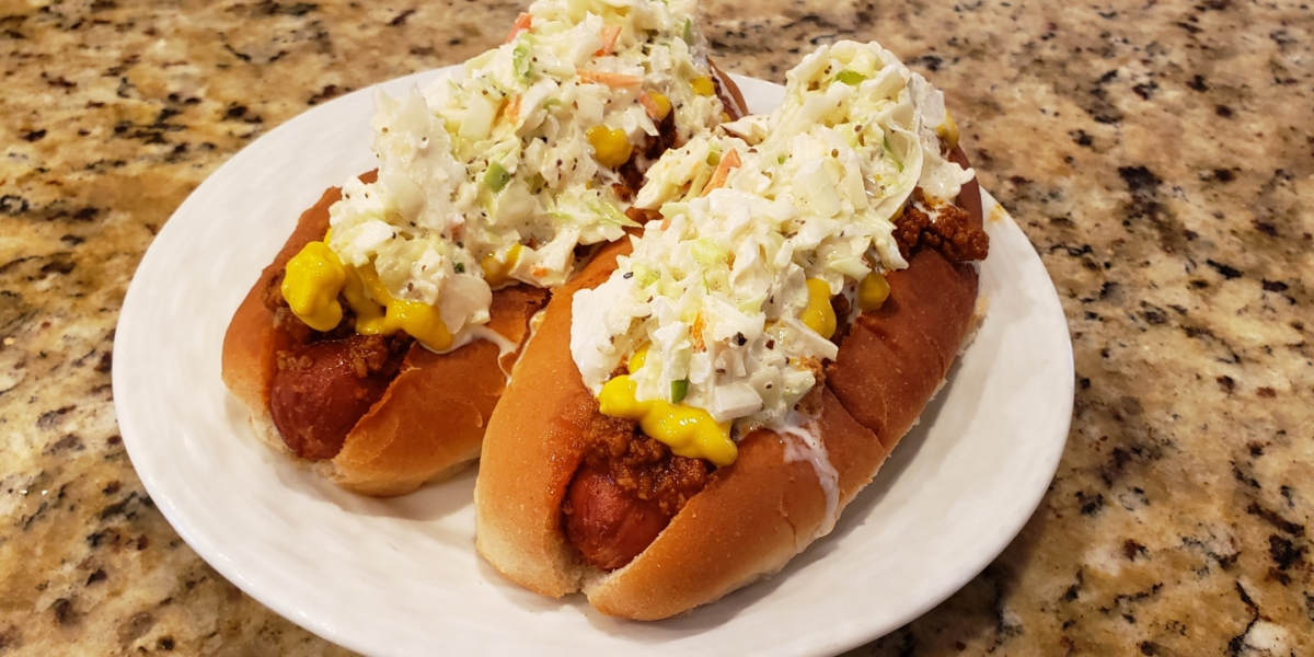 chili slaw dogs