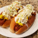 chili slaw dogs