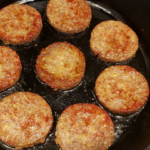 sausage in a cast iron pan