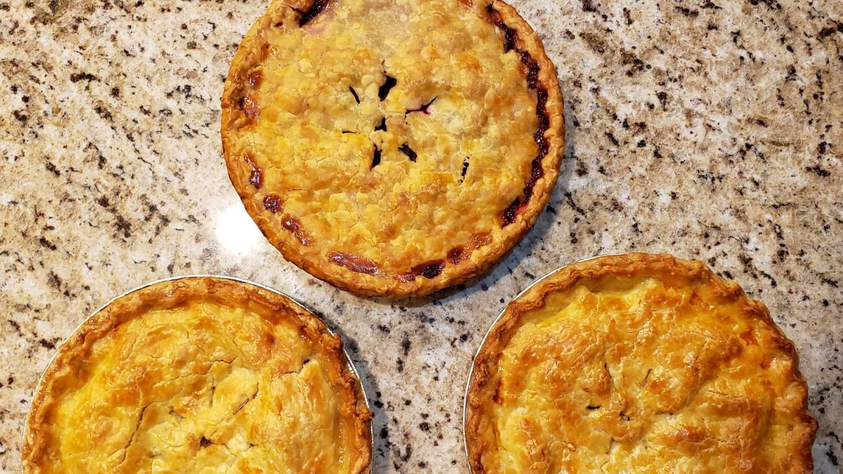 three pies