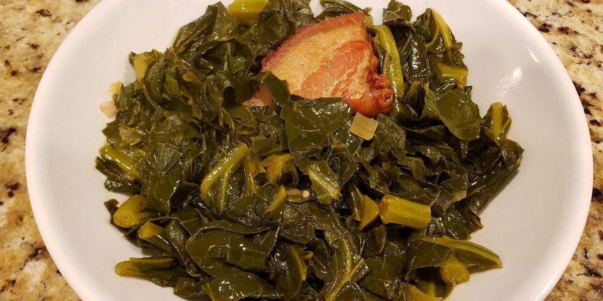 collard greens in bowl