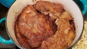 beef in red wine reduction