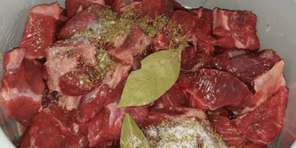 beef soup meat before cooking