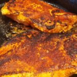 blackened chicken breast in cast iron skillet