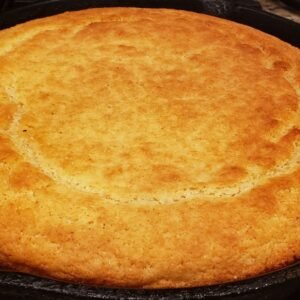 cornbread in cast iron pan