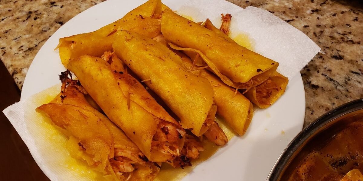 finished taquitos