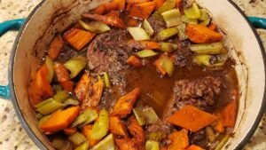 pot roast before potatoes