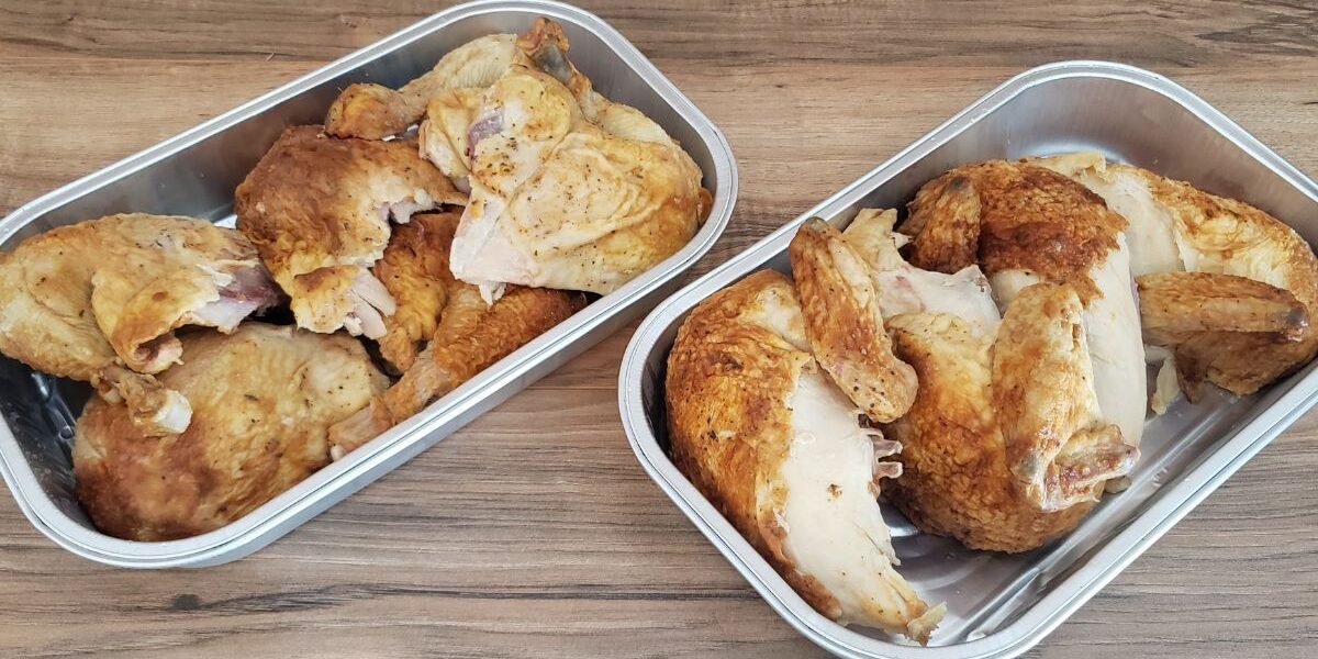 sams cluc rotisserie chicken breasts and leg quarters