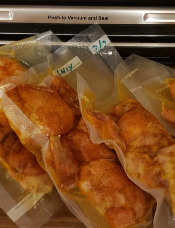 vacuum sealed cajun chicken breasts