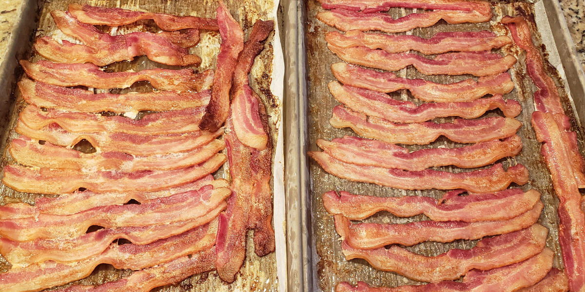 cooked batch bacon