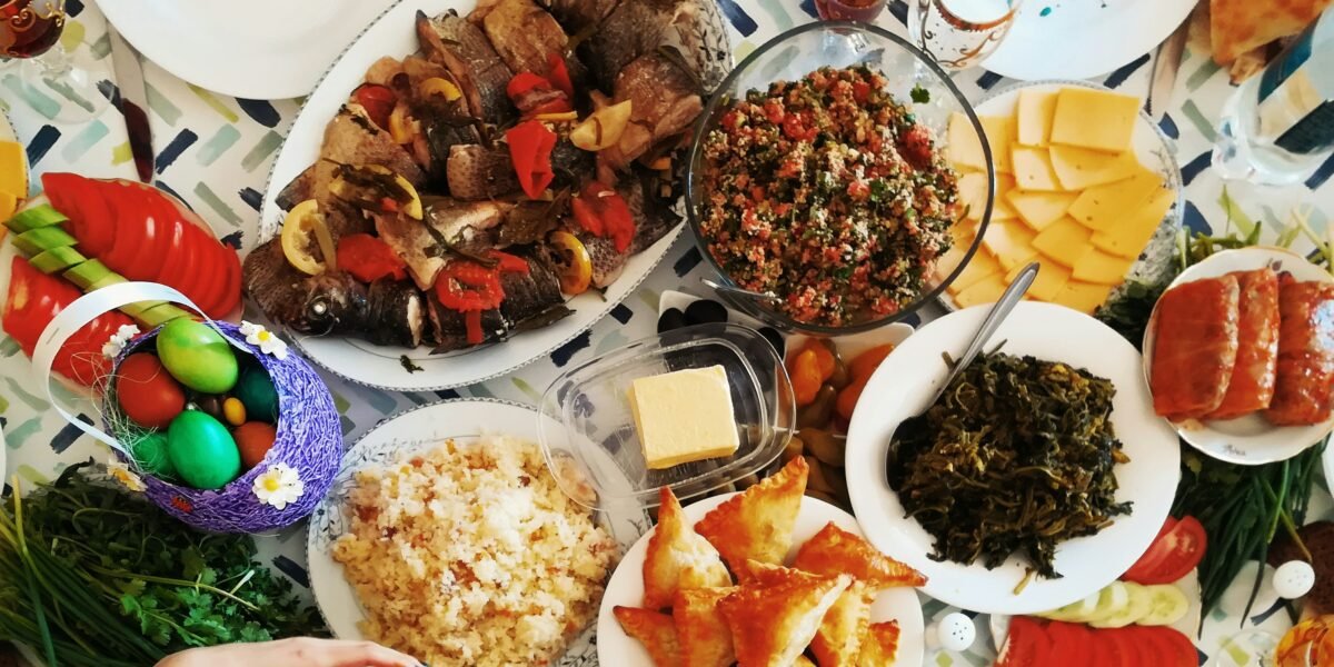 variety of cooked food